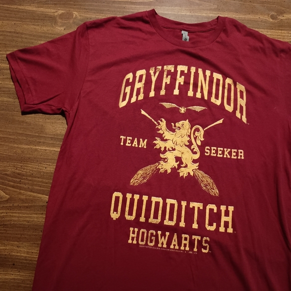 QUIDDITCH SEEKER T-SHIRT - Large - Harry Potter Gryffindor Hogwarts Team Varsity - Picture 2 of 6